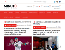 Tablet Screenshot of minutonoticias.com.ar